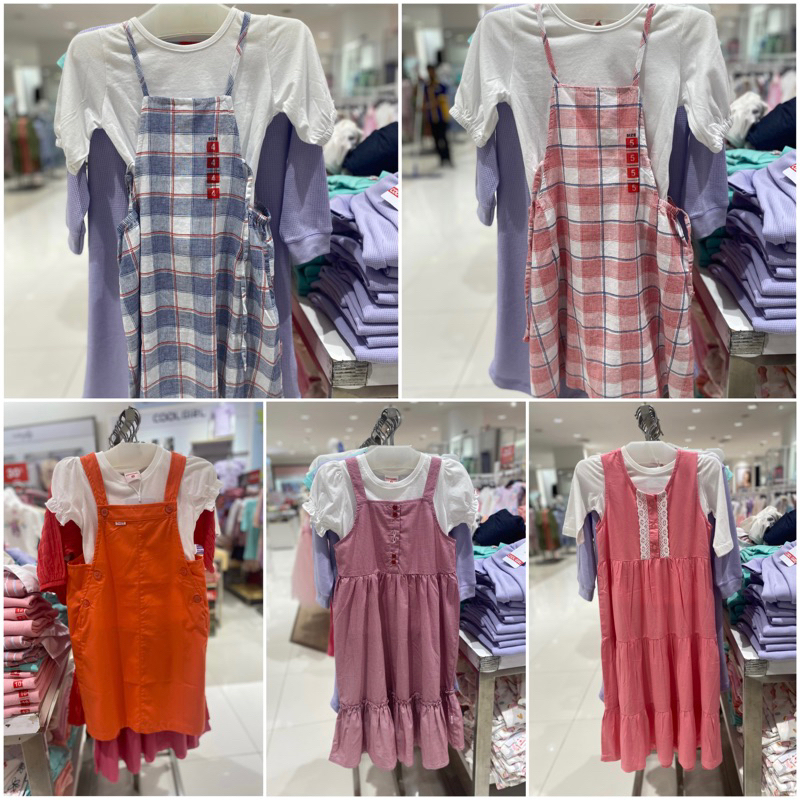 Set Overall Rok anak perempuan COOL GIRL (4-12th)
