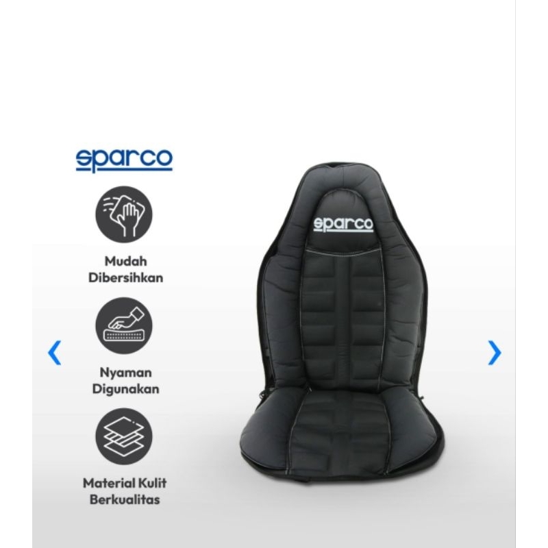 Sparco alas jok mobil sport/racing back rest hitam