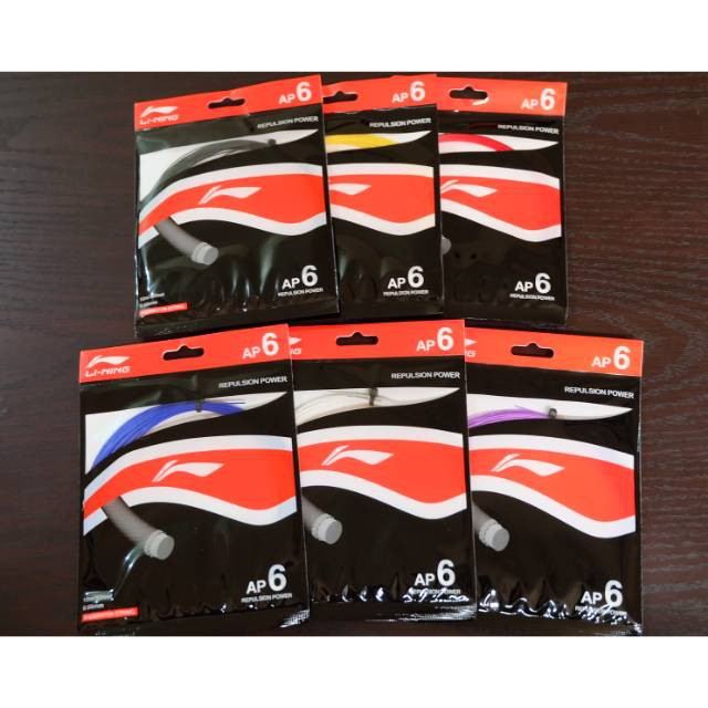 Senar Raket Badminton Lining AP 6 - Li Ning Original - PUTIH