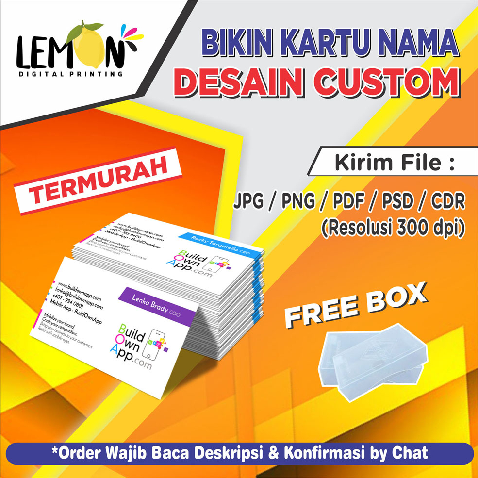 

KARTU NAMA 1 BOX (100pcs)