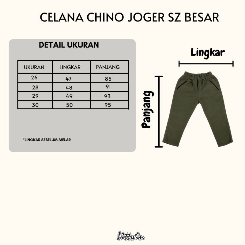 (11-18 tahun) Celana Chino Panjang Anak Remaja Premium Fany Collection