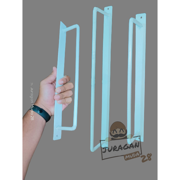 Handle Pintu Rumah Besi Gagang Pintu Besi Warna PUTIH