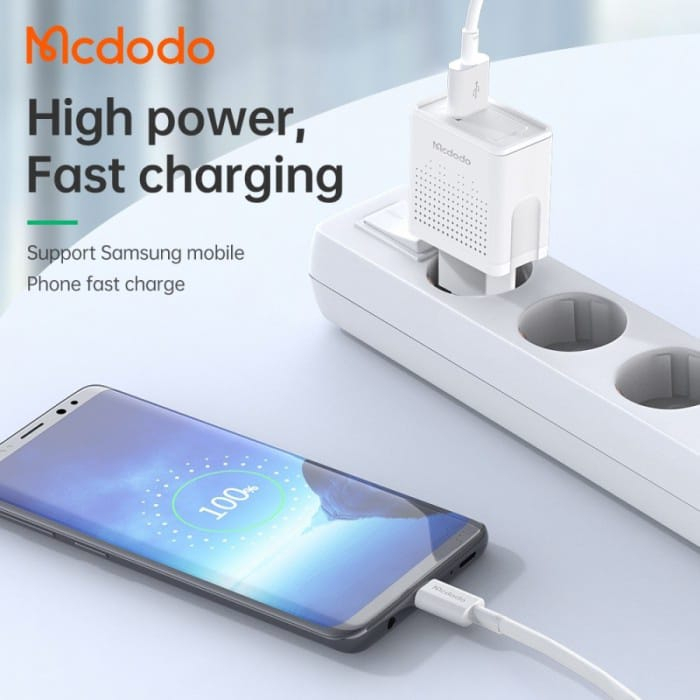 Mcdodo Charger 18W Fast Charging  USB A to Micro Usb QC3.0 CH-5752 Original Garansi 6 Bulan