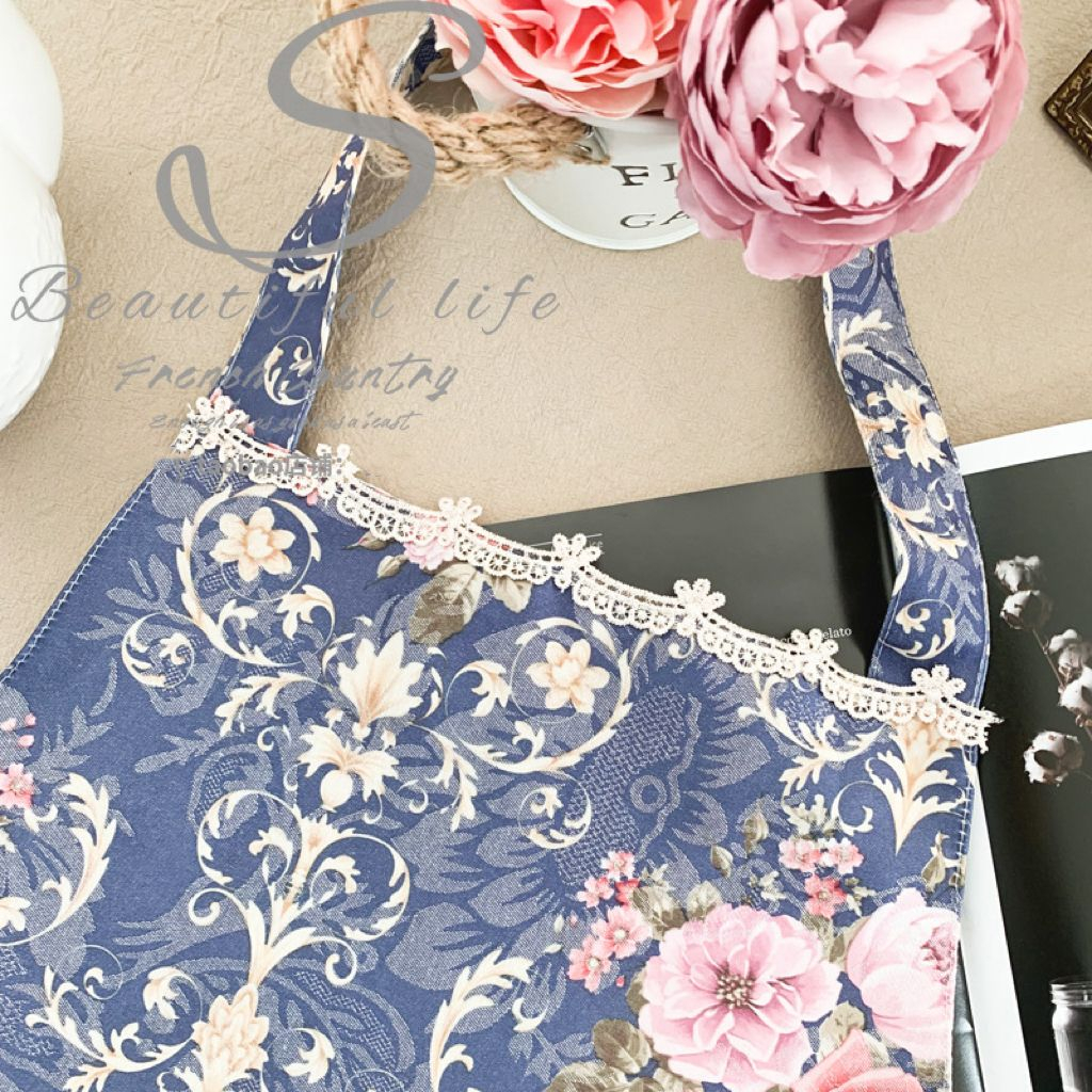 Korean Butterfly Apron / Celemek Dapur Masak Pelindung Baju Kain Renda