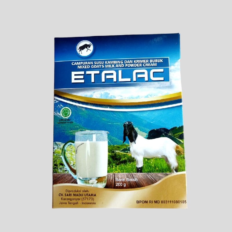 

Susu Kambing Etawa ETALAC Bubuk Original 200 Gram (PAKET 1 BOX)