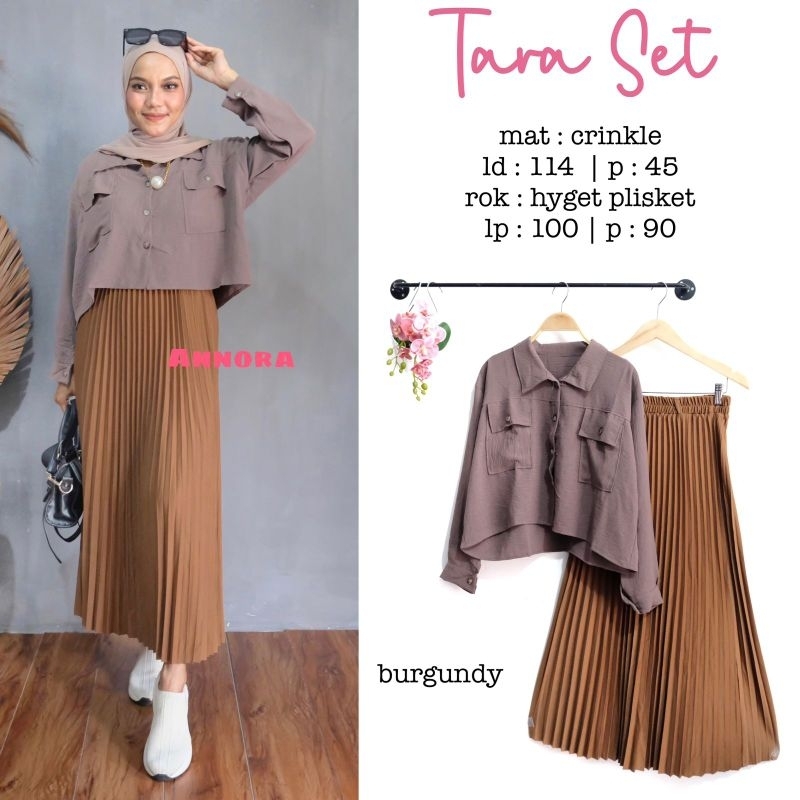 setelan rok wanita tara by annora