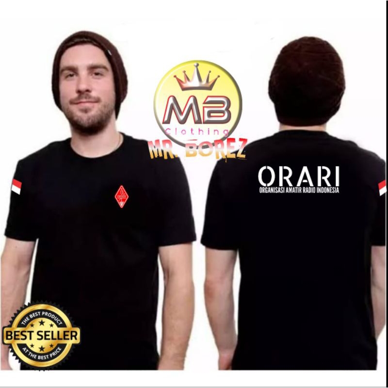 KAOS ORARI LENGAN PENDEK / KAOS HITAM ORARI / ORARI KAOS LENGAN PENDEK / KAOS PRIA / KAOS WANITA