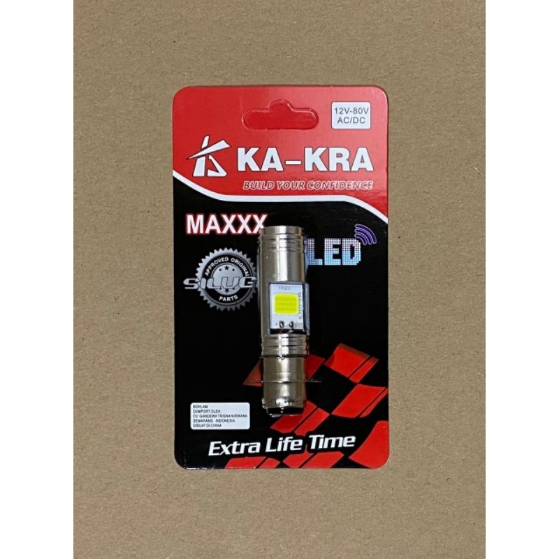 Lampu Depan Lampu LED motor bebek Putih.