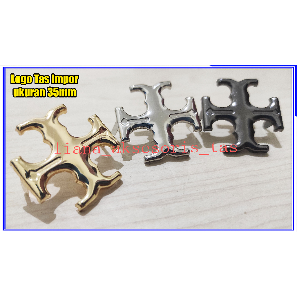 Hiasan Tas Wanita (isi 1 biji) Logo Tas Impor - Bros Tas Wanita