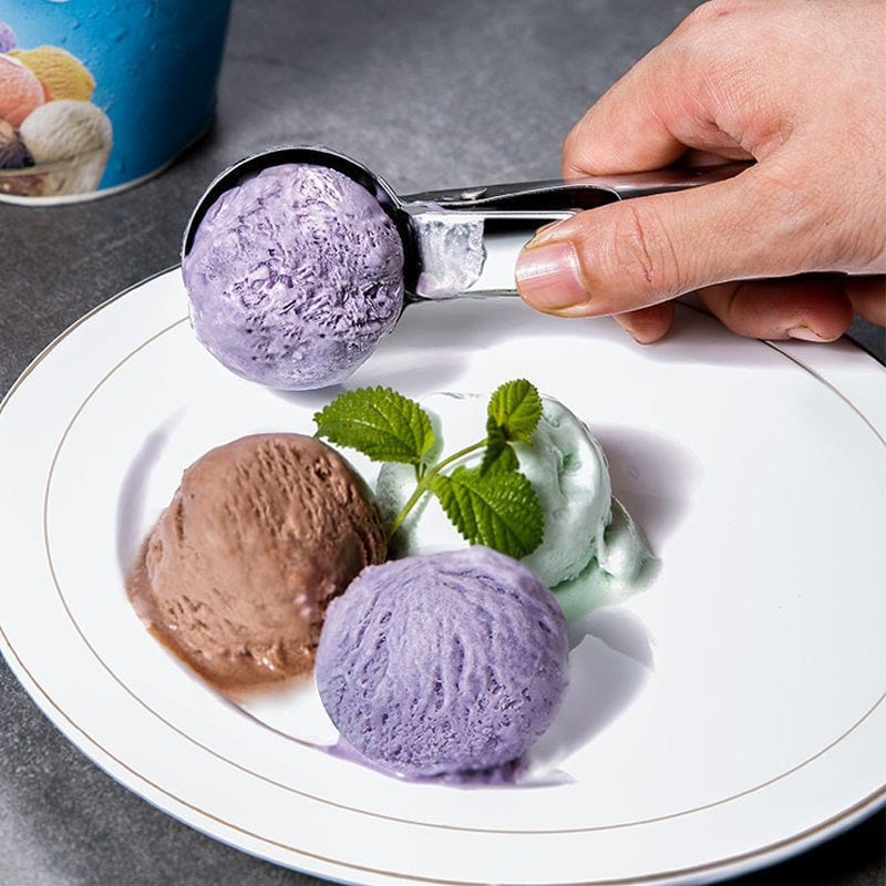 ~ PIYOSHI08 ~ Sendok Scoop Ice Cream Stainless Steel Skop Ice Cream Bulat PD155