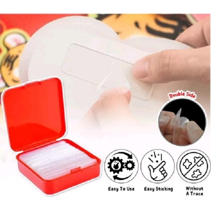 

BossGrosir Double tape Gel 2 Sisi 1 Box isi 60pcs