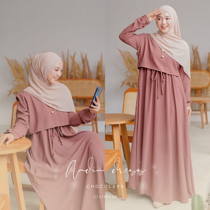 Gamis Terbaru 2023 Lebaran Wanita Niami Dress Remaja Outfit Kondangan - Khanza Hijab