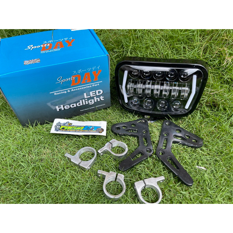 PAKET SET LAMPU daymaker day  set dudukan breket Kupingan BPRO RX king rxs RX k