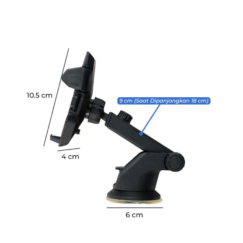 Holder Hp Mobil Car Holder for Smartphone with Suction Cup