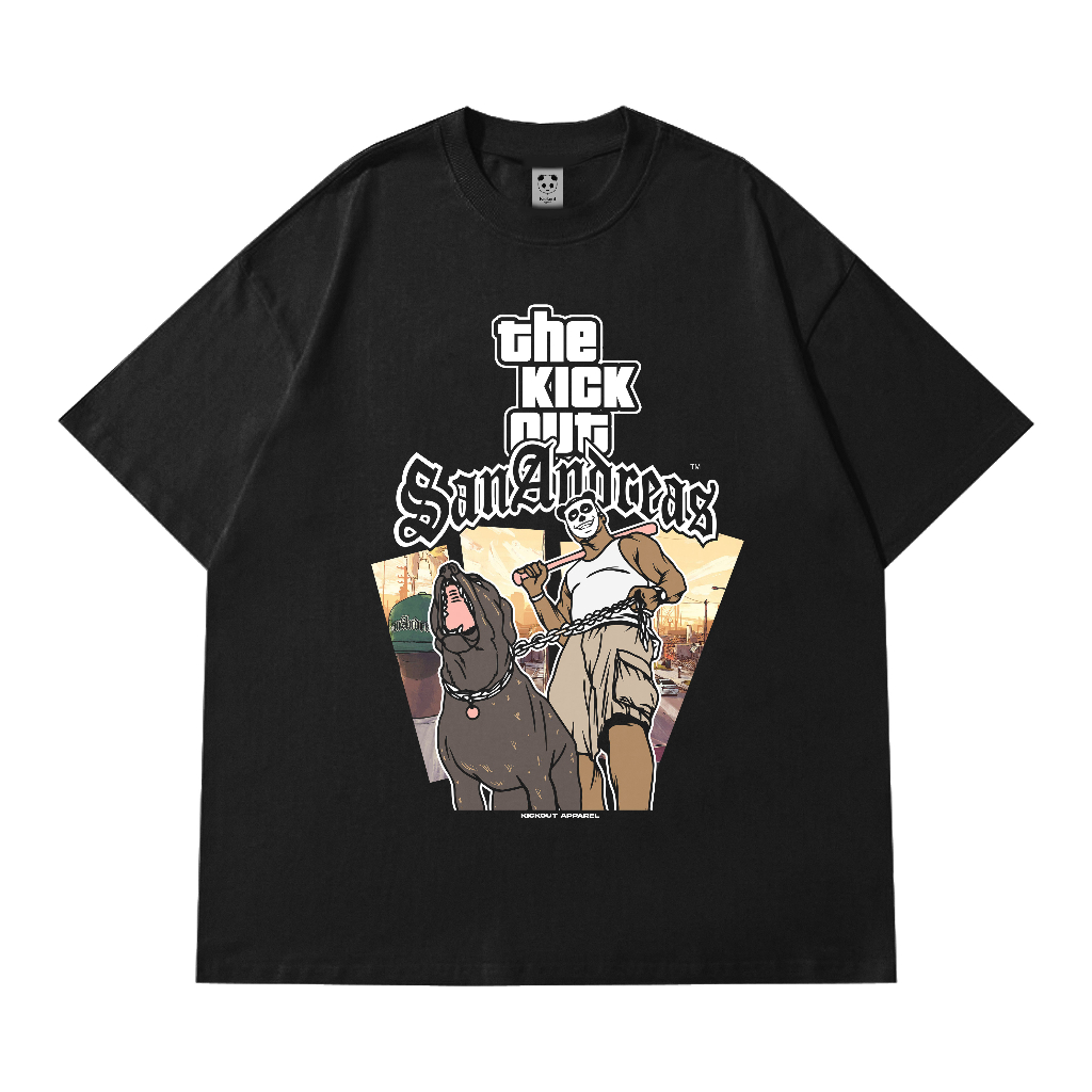 Kickout Apparel - Tshirt - Kaos Oversized - GTA kickout - Bootleg Vintage
