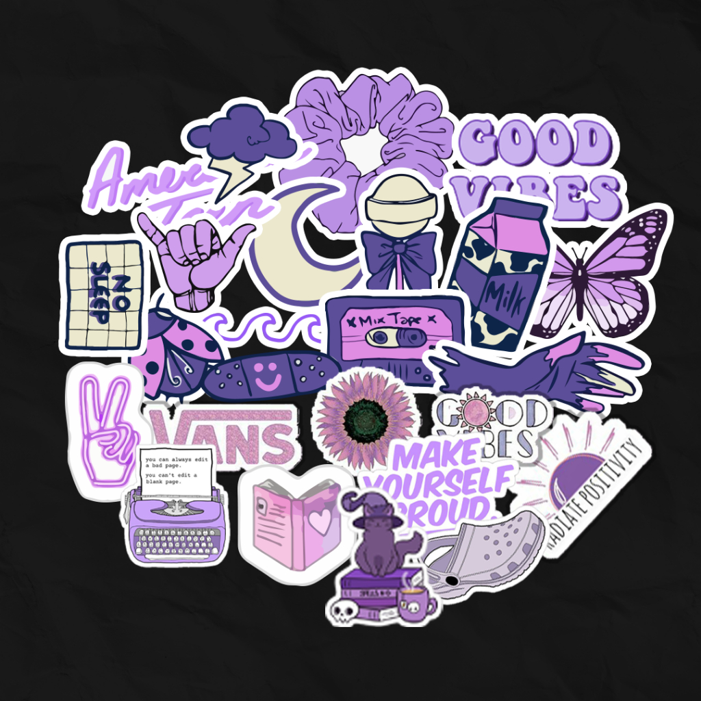 

Sticker Tumblr Aesthetic Purple Pack