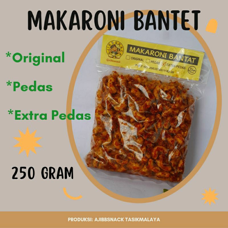 Makaroni Bantet (Kriwil) gurih daun jeruk #250gr