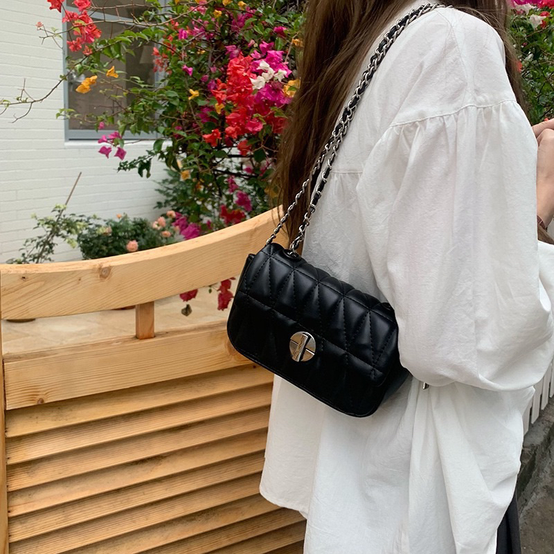 Tas Selempang Kulit Wanita Tas Hp Cewek Rantai Mini Slingbag GC 8664