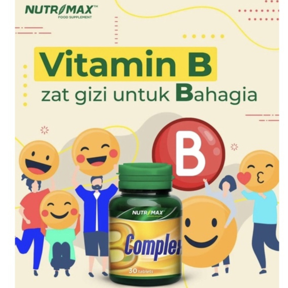 [BPOM] Nutrimax Vitamin B Complex Isi 30 Tablet / Vitamin Penambah Nafsu Makan B Komplek / MY MOM