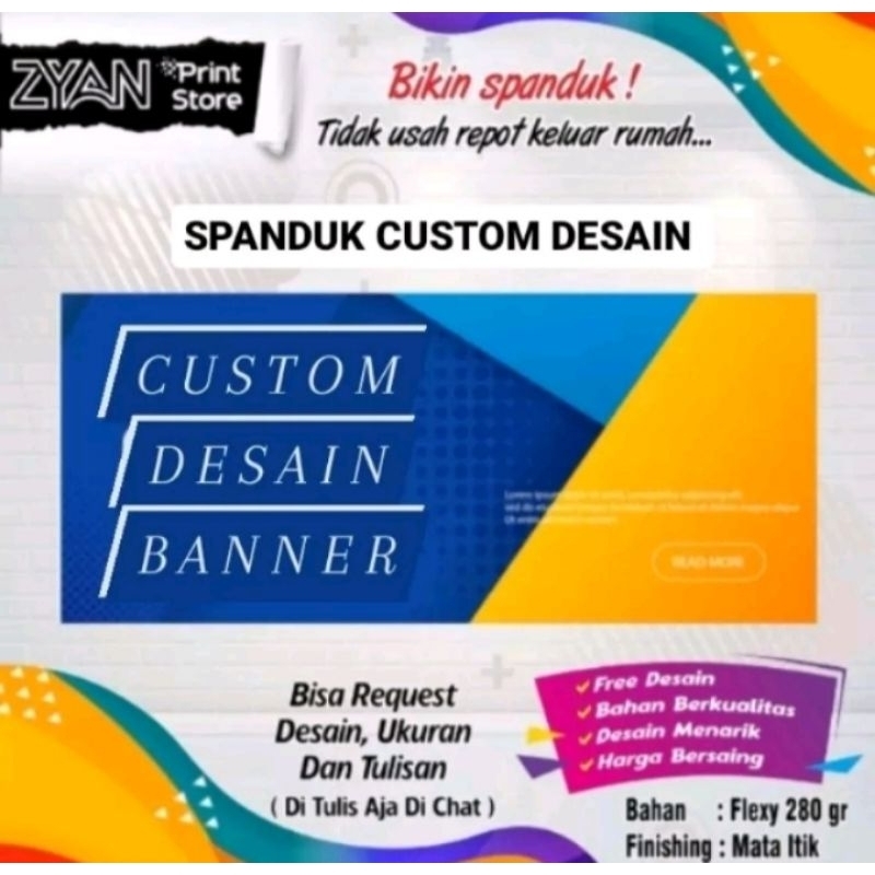 SPANDUK BANNER CUSTOM UKURAN BESAR