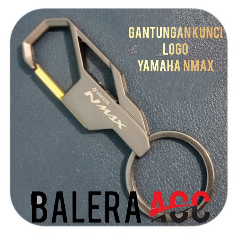 Gantungan kunci remote smart key Logo Yamaha Nmax Kualitas PREMIUM