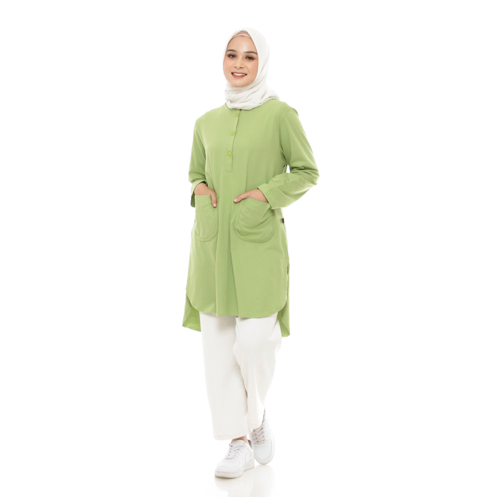 Baju Kaos Atasan Wanita Lengan Panjang Syari - Qirani Muffin 02