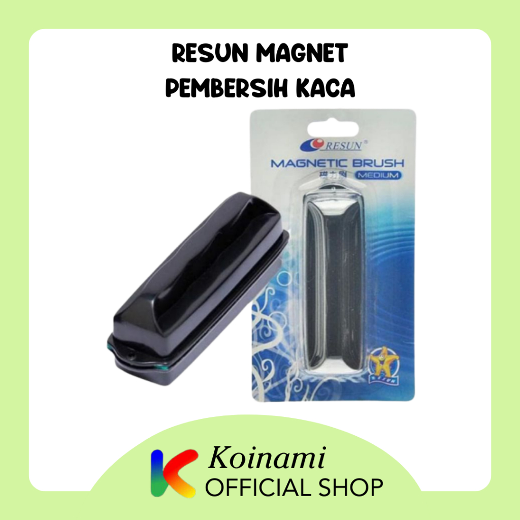 RESUN MAGNET M / pembersih kaca aquarium / ikan koi / arwana / aqua scape / hewan / acc