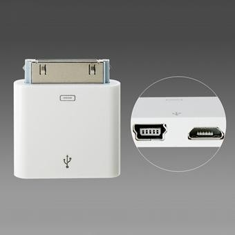 Micro USB or Mini USB F to Ipad 30 pin M Dock Apple Adapter Converter