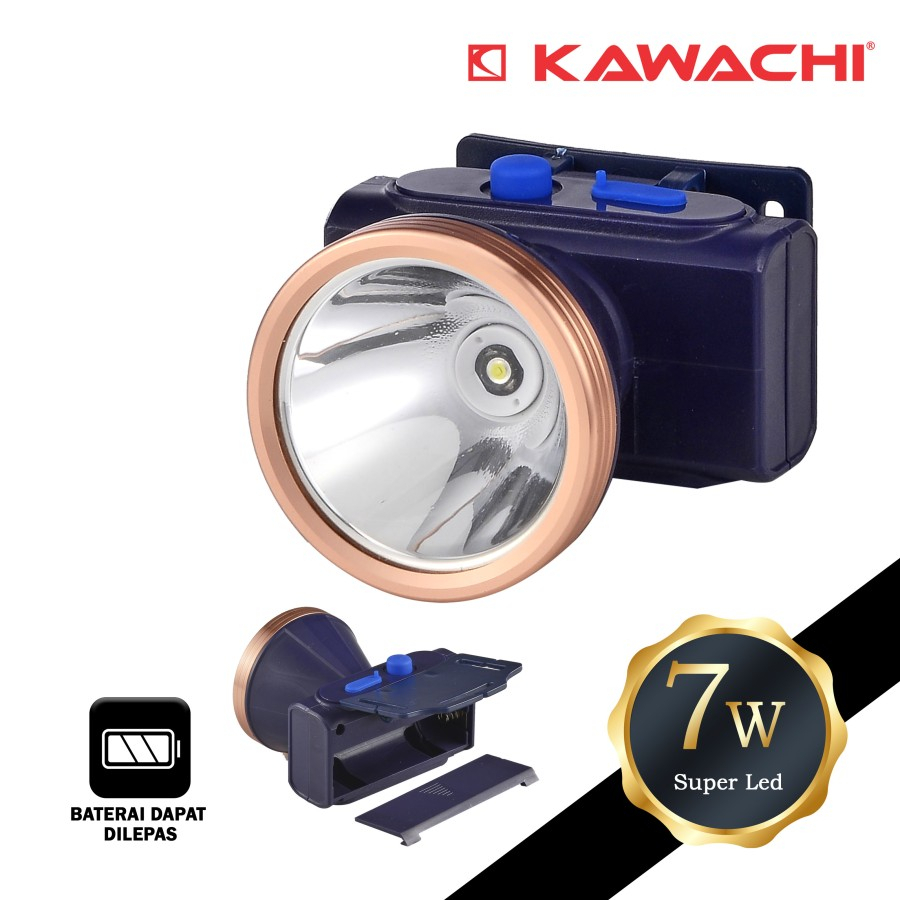 Senter Kepala (Baterai Dapat Dilepas) 7WATT NANO NA-71 KAWACHI