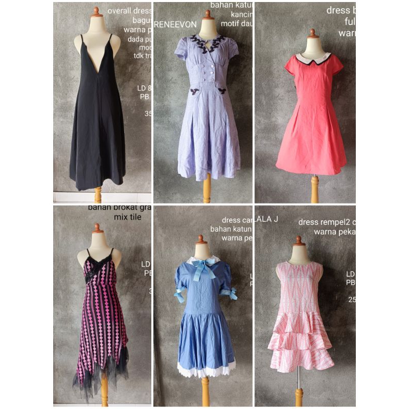 DRESS PESTA DRESS SIFON DRESS KATUN