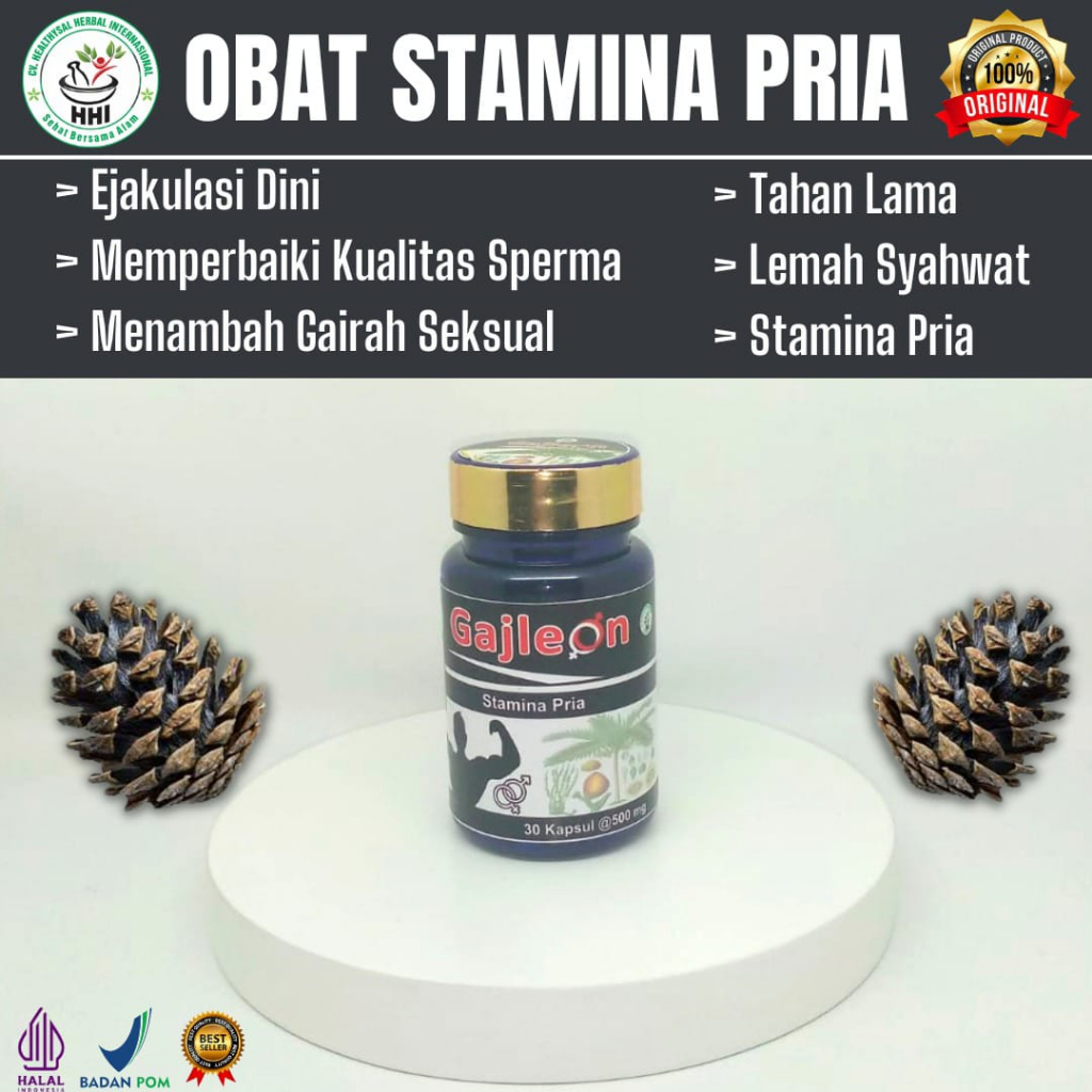 

Obat Herbal Stamina Pria Strong Sampai Pagi Gajleon Kapsul Original