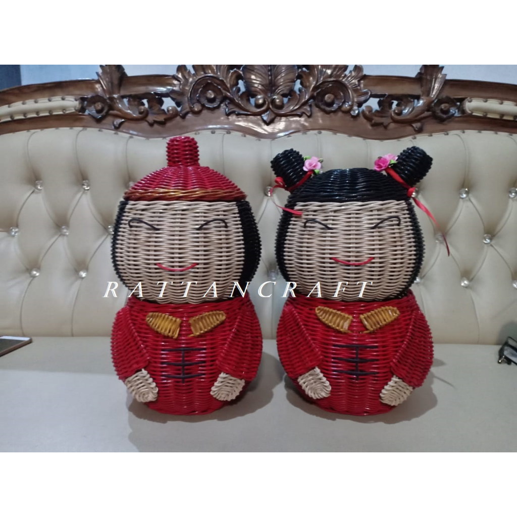 Rotan boneka china full badan tipe 2/rotan imlek/keranjang imlek