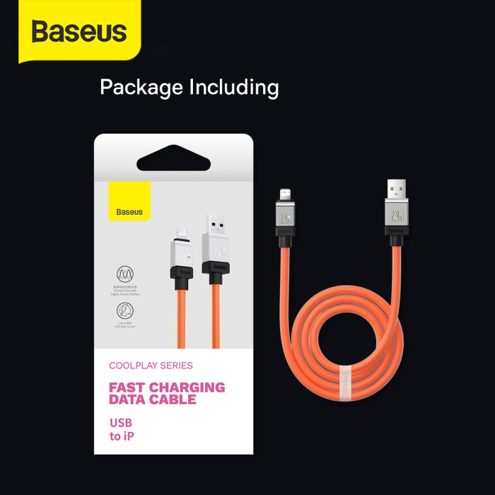 Baseus CoolPlay Series USB to Lightning 2.4A - Zinc Alloy - TPE - 1 Meter