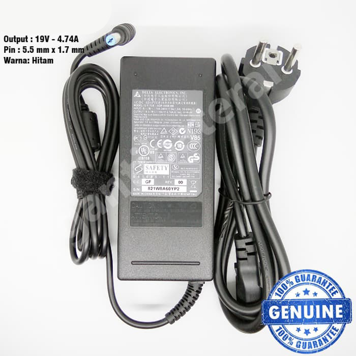 Adaptor Charger Laptop Acer TravelMate 6595 8573 P243 P453 4.74A