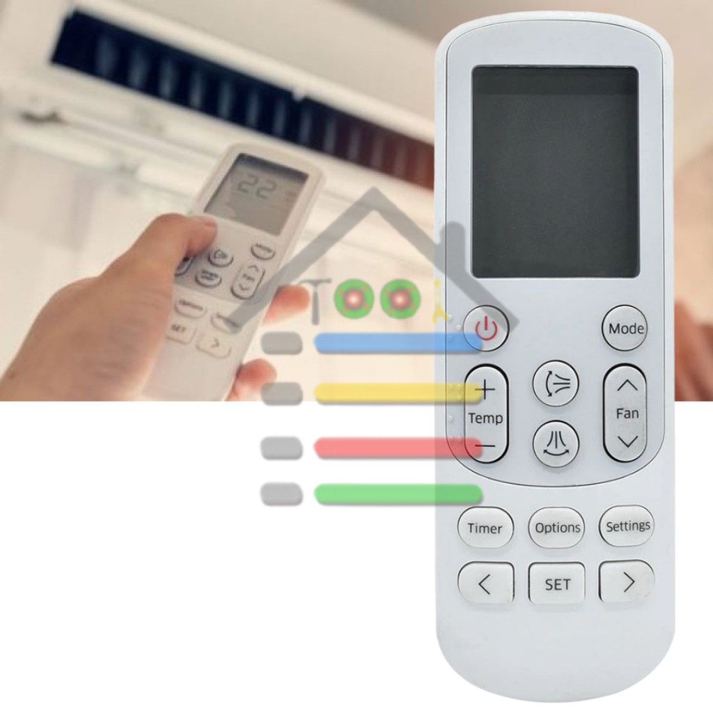 REMOTE AC SAMSUNG UNIVERSAL SPLIT DAN INVERTER 8016TR