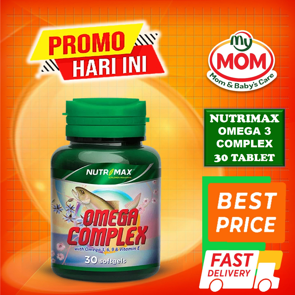 [BPOM] Nutrimax Omega Complex Isi 30 Tablet / Vitamin Omega 3 Komplek / MY MOM