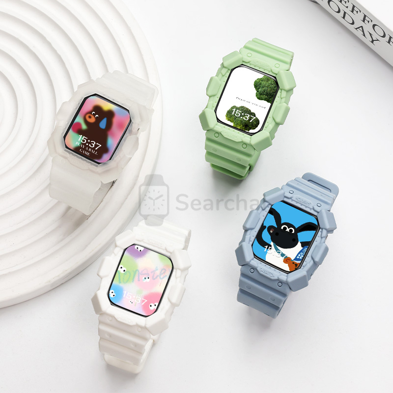 Tali✨2 in 1 Strap for Smart Watch 40mm 44mm / For IWatch Series 7 6 5 4 3 2 1 SE