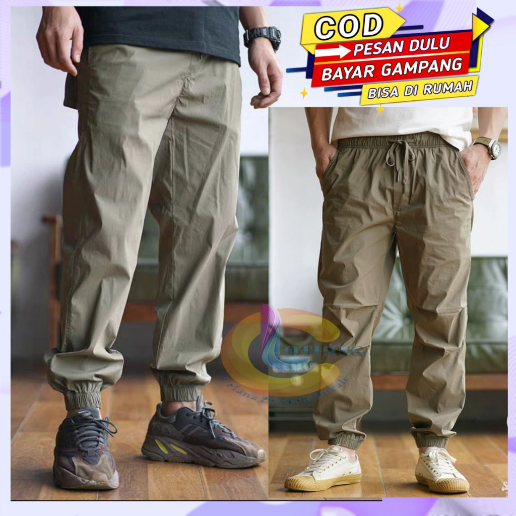 Celana Panjang Joger Sirwal Pria Dewasa Long Pants Santai Harian Laki Laki Jogger Pangsi Model Casua