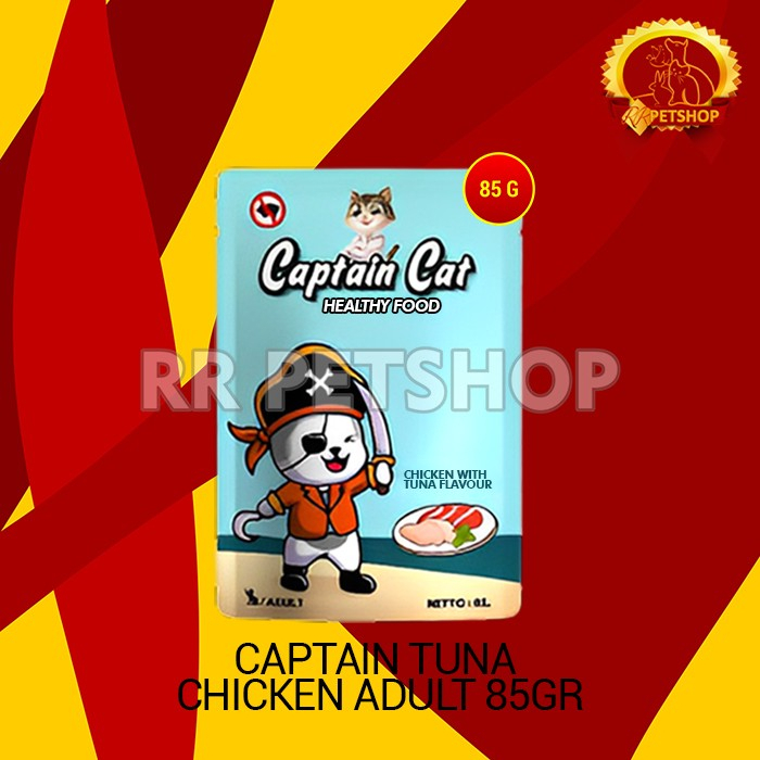 Makanan Basah Kucing Captain Wet Food Pouch 85 Gram