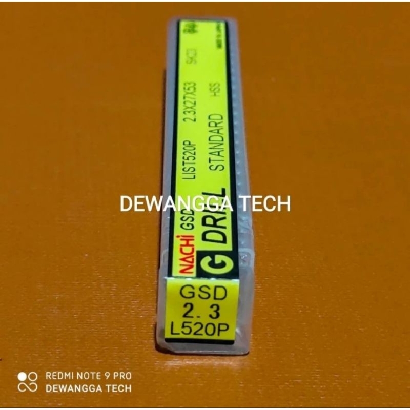 Nachi 2.3mm G drill mata bor besi 2.3 mm coating  mata bor 3 . 2 mm cocok untuk stainless