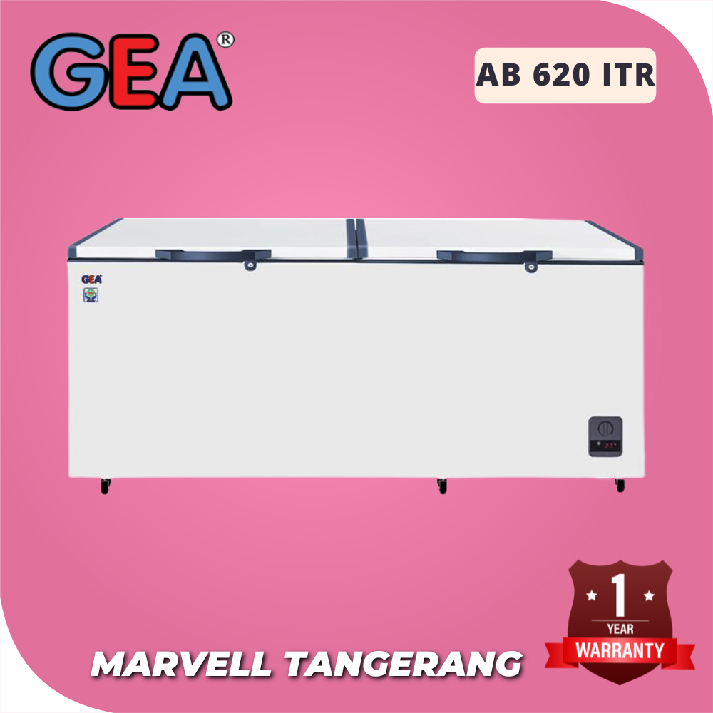 CHEST FREEZER GEA AB-620-ITR KULKAS BOX 500 LITER INVERTER