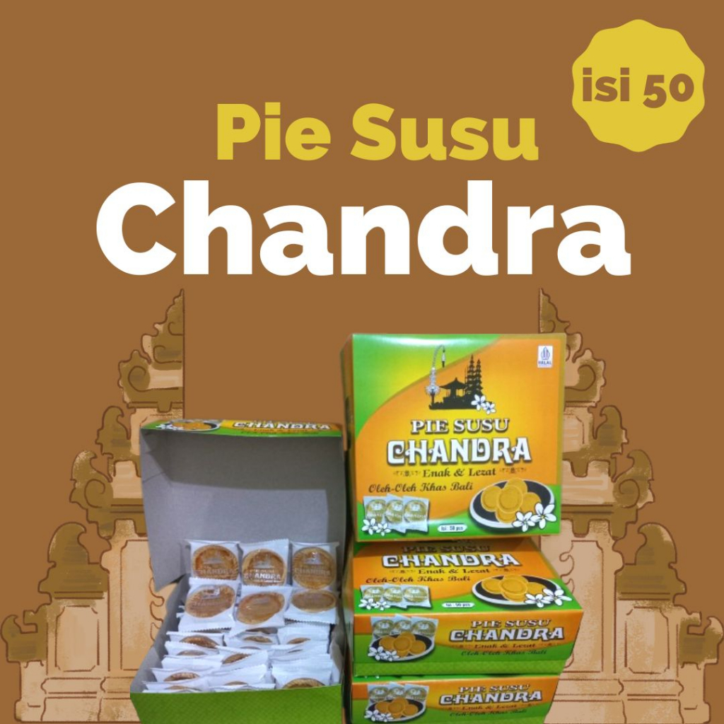 

Grosir Pie Susu Bali | Pie Susu Chandra isi 50 PCS | Pai Susu murah Oleh-oleh Khas Bali + Kotak