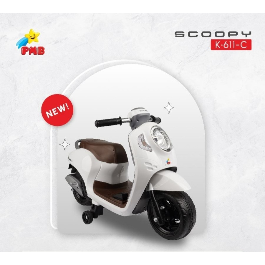 MAINAN MOTOR AKI ANAK PMB K611C HONDA SCOOPY K 611 C