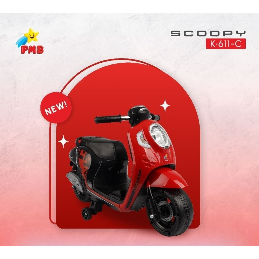 MAINAN MOTOR AKI ANAK PMB K611C HONDA SCOOPY K 611 C