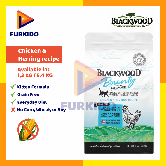 Blackwood Bounty Cat Food Kitten Chicken &amp; Herring 1,3 KG