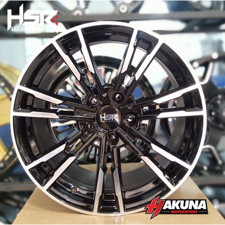 Velg Mobil MARONGE HSR R18 Pcd 5X120 Oem BMW Warna Black Polish Promo
