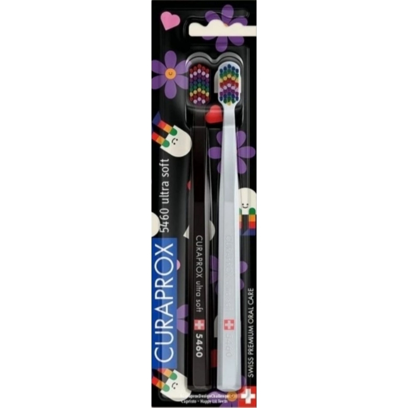 Sikat Gigi CURAPROX 5460 Ultra Soft Toothbrush Happy Lil Teeth Edition (For Adult)