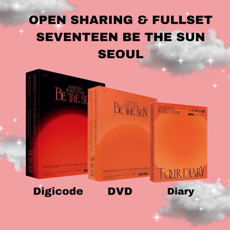 OPEN PO CICILAN SHARING FULLSET SEVENTEEN DVD DIGICODE BE THE SUN SEOUL WORLD TOUR DIARY BETS DC DIG
