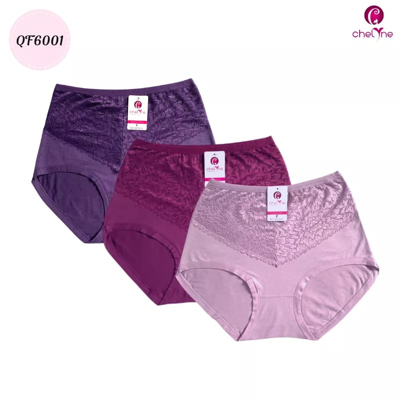 CD Wanita Big Size Chelyne QF6001/QF6004 Bahan Kaos Spandex - Super Jumbo