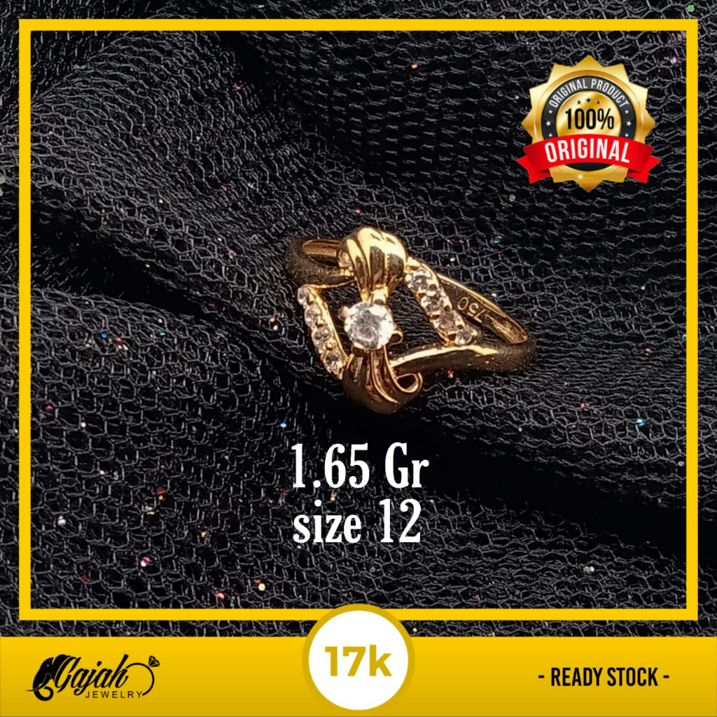 Cincin Emas 17K - 1.65 Gr Kadar 750 - 4905